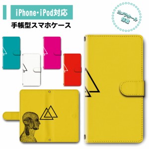 スマホ ケース カバー 手帳型 iPhone iPod iPhone11 iPhoneSE アイフォン 送料無料 アナトミー トライアングル / dc-320