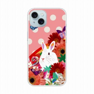 iPhone13 ケース スマホケース ハードケース iPhone15 Pro 14 13 12 XS XR 8Plus 7Plus アニマル柄 うさぎランド ピンク フラワー チョウ