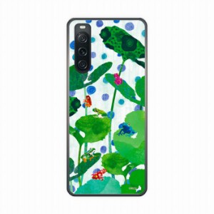 Xperia 10 IV SOG07/SO-52C ハードケース SO-53D SO-52D SO-53B SO-41A スマホケース アニマル柄 カラフルカエル ハスの葉 ホラグチカヨ 