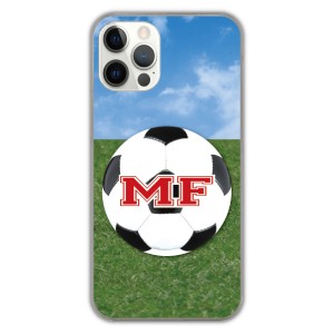 iPhone14 Pro ケース スマホケース アイフォン14 13 12 11 SE 第3世代 第2世代 スマホカバー サッカー ボール グラウンド MF ミッドフィ
