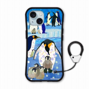 iPhoneSE 第3世代 第2世代 ケース i-coronケース 耐衝撃 カバー アイフォン15 Plus 14 Pro 13 12 11 キズ防止 スマホケース ペンギン親子