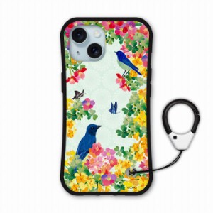 iPhone13 ケース i-coronケース 耐衝撃 TPU スマホケース アイフォン15 14 12 11 XS XR XS Max スマホカバー 保護ケース 動物柄 春の花と