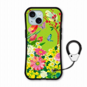 iPhone13 ケース i-coronケース 耐衝撃 TPU スマホケース アイフォン15 14 12 11 XS XR XS Max スマホカバー 保護ケース 動物柄 春の花束