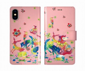 スカラー scolar iPhone15 ケース 手帳型 アイフォン 15Pro 15Plus 14 13 12 11 スマホケース カード入れ スマホカバー 手帳 アニマル フ