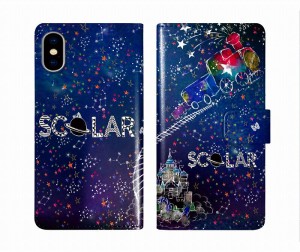 スカラー scolar iPhone15 ケース 手帳型 アイフォン 15Pro 15Plus 14 13 12 11 スマホケース カード入れ スマホカバー 手帳 宇宙 汽車 