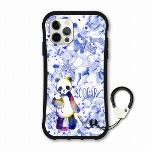 スカラー scolar iPhone13 ケース i-coronケース スマホケース アイフォン15 14 12 11 XS XR XS Max スマホカバー TPU 耐衝撃 パンダ ク