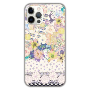 Xperia 5 V SO-53D ケース スカラー エクスペリア SO-52D SO-51D SO-54C スマホケース カバー メルヘン お花 レース コラージュ かわいい