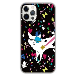 iPhone14 ケース スマホケース スカラー アイフォン 15 Plus 15 Pro Max 13 12 11 XS XR 猫 キャラクター ブラック カラフル かわいい ア