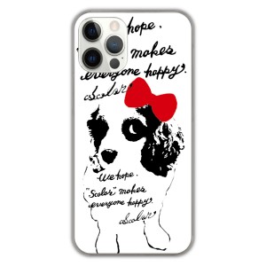 iPhoneSE 第3世代 第2世代 スカラー スマホケース ハードケース iPhone15 14Pro 13 12 11 ケース 赤いリボンの犬  かわいい ファッション