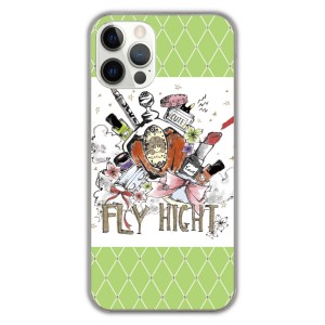 Xperia 5 V SO-53D ケース スカラー エクスペリア SO-52D SO-51D SO-54C スマホケース カバー FLY HIGHT コスメ スカラコ 黄緑色 かわい