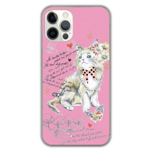 iPhone13 ケース スカラー スマホケース iPhone15 Plus 14 Pro 12 11 XS XR 8Plus 猫柄 ハート 蝶 花 ピンク かわいい アイフォンケース 