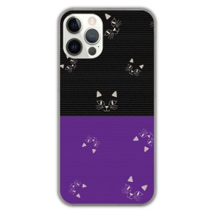 iPhone13 ケース スカラー スマホケース iPhone15 Plus 14 Pro 12 11 XS XR 8Plus 猫の顔 黒 紫 かわいい ファッションブランド アイフォ