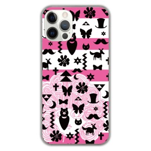 iPhone13 Pro ケース スマホケース スカラー アイフォン13 Mini 12 11 SE 第3世代 スカラーちゃん ピンクのボーダー柄 アイコン アイフォ