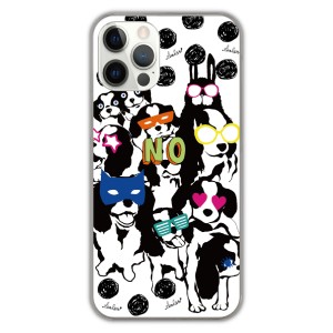 iPhone14 Pro ケース スカラー アイフォン 14 Plus 15 13 12 11 SE 第3世代 ハードケース 夜会 仮面をつけた犬たち ドット柄  かわいい 