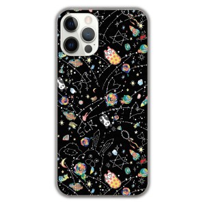 Xperia 10 V SO-52D ケース スカラー エクスペリア SO-53D SO-51D SO-52C スマホケース カバー 宇宙柄 パンダや隠れキャラがいっぱい か