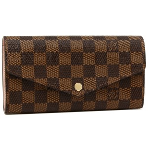 【返品OK】ルイヴィトン 長財布 レディース LOUIS VUITTON N60114 ブラウン ピンクの通販はau Wowma!（ワウマ