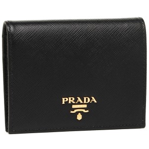 プラダ 財布 二つ折り財布 レディース PRADA 1MV204 QWA F0002 ブラック