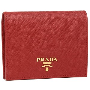 プラダ 財布 二つ折り財布 レディース PRADA 1MV204 QWA F068Z レッド