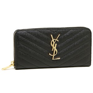 サンローラン 財布 長財布 SAINT LAURENT PARIS 358094 BOW01 1000 MONOGRAMME YSL ZIP AROUND BLACK