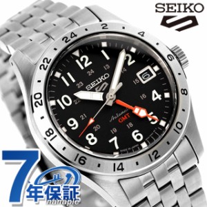 セイコー5 スポーツ フィールド GMT スポーツ スタイル 自動巻き 腕時計 ブランド メンズ Seiko 5 Sports SBSC011 アナログ ブラック 黒 