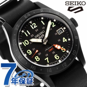 セイコー5 スポーツ フィールド GMT ストリート スタイル 自動巻き 腕時計 ブランド メンズ Seiko 5 Sports SBSC013 アナログ ブラック 