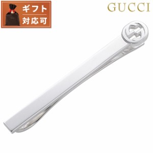 グッチ GUCCI 499061-J8400-8106 インターロッキングG テクスチャード エッジ ネクタイピン タイバー タイクリップ シルバー メンズ