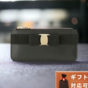 サルバトーレフェラガモ Salvatore Ferragamo 22E010 734494 001 ヴァラ リボン カードケース コインケース フラグメントケース