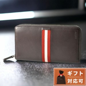 バリー BALLY TALEN 271 6206814 バリーストライプ ラウンドファスナー 長財布 メンズ