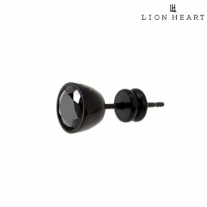 ピアス LION HEART 片耳 ステンレススチール ブラックCZ ユニセックス メンズ レディース LHMP002N ブラック アクセサリー プレゼント ギ