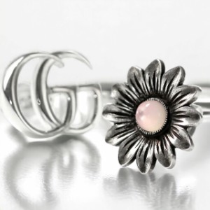 【6/23限定★1000円OFFにさらに+3倍】 グッチ ピアス GUCCI ダブルＧ sterling silver フラワー ピンク マザーオブパール 花 スタッド レ