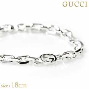 【2日間限定★400円OFFクーポン】 グッチ ブレスレット GUCCI インターロッキングG sterling silver メンズ レディース 620798 J8400 810