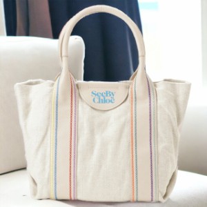 シーバイクロエ SEE BY CHLOE CHS23SSB62C64 24H レティシア スモール トートバッグ セメントベージュ レディース LAETIZIA SMALL TOTE B