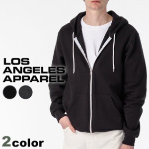 ロサンゼルスアパレル パーカー メンズ レディース ブランド LOS ANGELS APPAREL 8.2oz ジップアップ パーカー S M L XL 無地 カジュアル