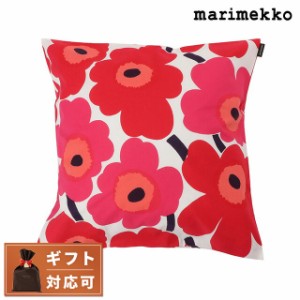 マリメッコ marimekko 064163 001 ウニッコ柄 クッションカバー 50 50cm ホワイト レッド レディース ユニセックス PIENI UNIKKO CUSHION