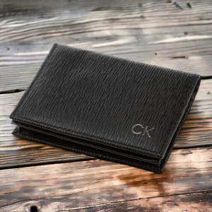 カルバンクライン カードケース メンズ ブランド CALVIN KLEIN Card Case Leather 革 レザー 31CK200002 ブラック 小物
