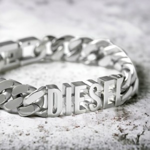 ディーゼル ブレスレット メンズ レディース ブランド DIESEL ステンレススチール DX1389040 シルバー アクセサリー