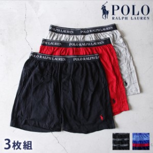 ポロ ラルフ ローレン トランクス メンズ ブランド Polo Ralph Lauren P3 Classic Fit Knit Boxers S M L 3枚セット ワンポイント 下着 