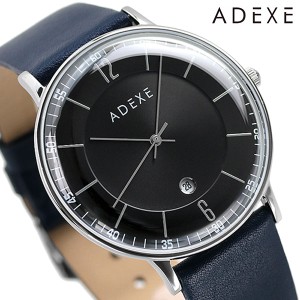 アデクス グランデ クオーツ メンズ レディース 腕時計 2046B-T03-JP20OCT ADEXE ブラック ネイビー