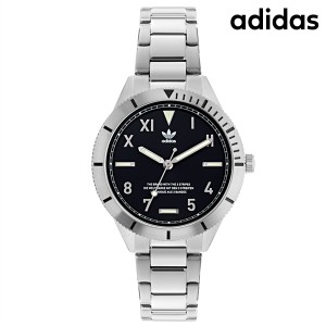 アディダス EDITION THREE クオーツ 腕時計 ブランド レディース adidas AOFH22053 アナログ ブラック 黒