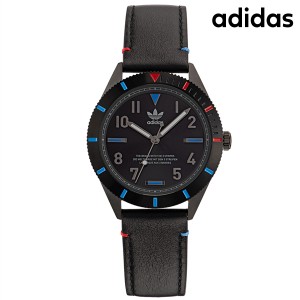 アディダス EDITION THREE クオーツ 腕時計 ブランド メンズ レディース adidas AOFH22506 アナログ オールブラック 黒