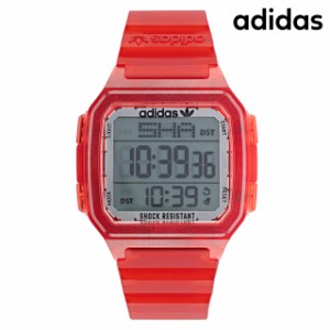 アディダス DIGITAL ONE GMT クオーツ 腕時計 ブランド メンズ レディース adidas AOST22051 デジタル レッド 赤
