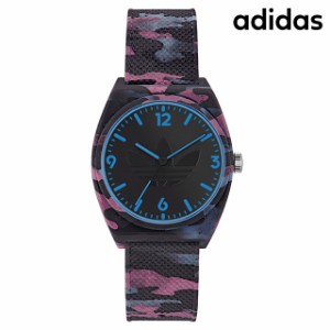 アディダス PROJECT TWO クオーツ 腕時計 ブランド メンズ レディース adidas AOST22569 アナログ ブラック カモフラージュ 黒