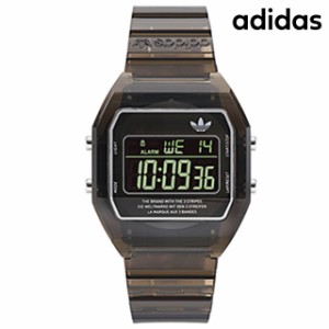 アディダス DIGITAL TWO Crystal クオーツ 腕時計 ブランド メンズ レディース adidas AOST24064 デジタル ブラック クリアブラック 黒