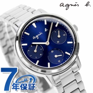 【5/23限定★先着1000円OFFクーポン】 アニエスベー 時計 レディース カレンダー FCST992 agnes b. サム 32mm ネイビー 腕時計