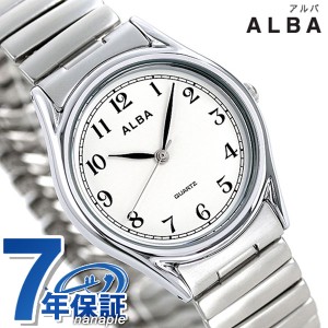 【2日間限定★全品400円OFFクーポン】 セイコー アルバ クオーツ メンズ 腕時計 AQGK439 SEIKO ALBA ホワイト×シルバー プレゼント ギフ