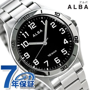 【2日間限定★全品400円OFFクーポン】 セイコー アルバ メンズ 腕時計 ブラック クオーツ AQPK410 SEIKO ALBA