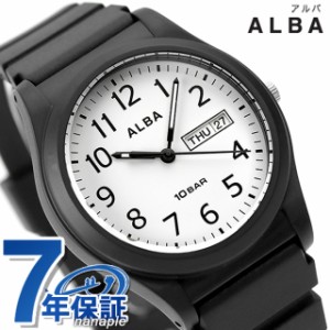 セイコー アルバ スポーツ クオーツ 腕時計 メンズ SEIKO ALBA AQPJ410 アナログ ホワイト ブラック 黒