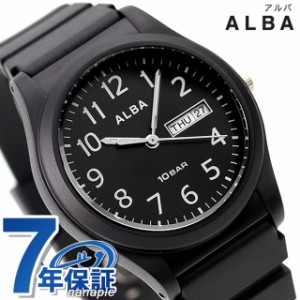 セイコー アルバ スポーツ クオーツ 腕時計 メンズ SEIKO ALBA AQPJ411 アナログ オールブラック 黒
