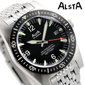 アルスタ ノートスカフ IV 自動巻き メンズ 腕時計 ANSA1970-4TH ALSTA ブラック