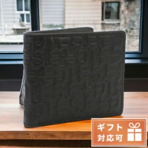 【2日間限定★全品400円OFFクーポン】 ディーゼル 二折財布小銭入付き メンズ DIESEL レザー X09338 ブラック 財布